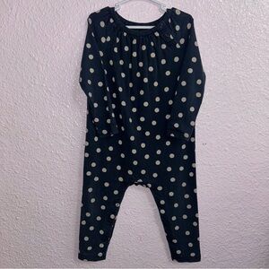 Tea Collection Girls 18-24 months Gray and White Romper